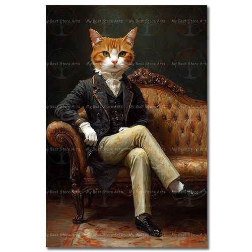 Victorian fox gentleman art - victorian,