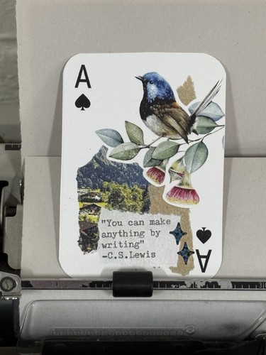 Aceo bird lewis flower - aceo, c.s.