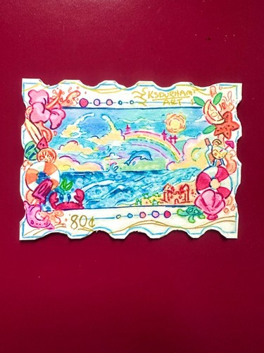 Aceo print landscape summer - landscape,